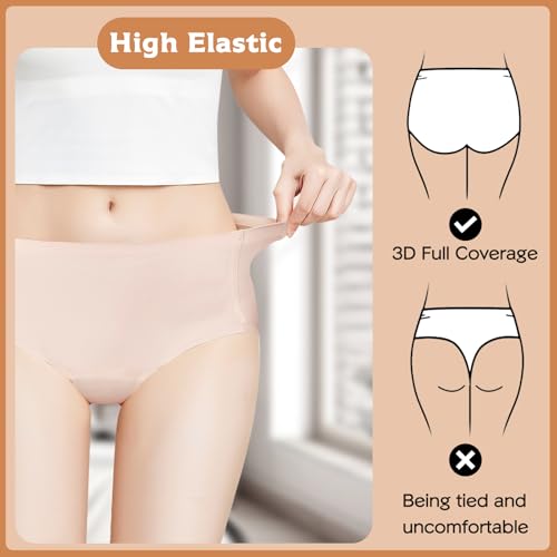 Phennie's Girls Underwear Seamless Full Coverage Girl Panties No Show Teen Girls Panties Soft Tagless Briefs Pack of 94