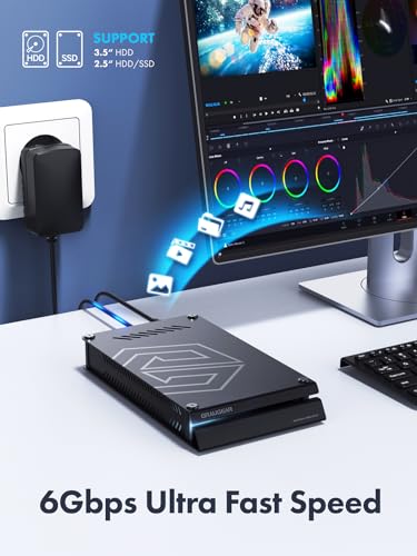 GRAUGEAR Disco duro externo de 8 TB en carcasa de aluminio para Playstation, diseño de disco duro formateado para PS4 y PS5, 8TB HDD de 3,5 pulgadas - imagen 7