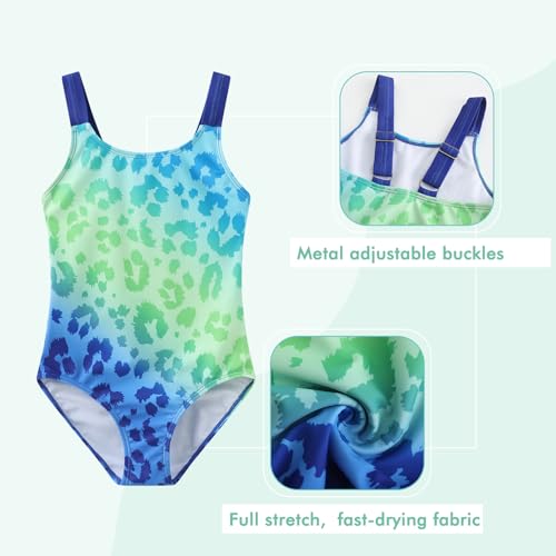 Image of Girls One Piece Swimsuits Halter Bathing Suits Summer Swimwear 3-16 Years