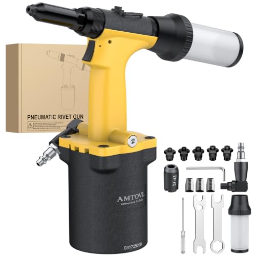 AMTOVL Pneumatic Riveter 1400KGF Heavy-Duty Air Gun