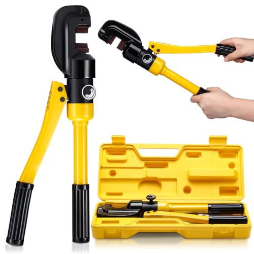 Lothee 8 Ton 5/8 Inch Hydraulic Rebar Cutter Cutting up to 4-16 mm with Portable Box Heavy Duty