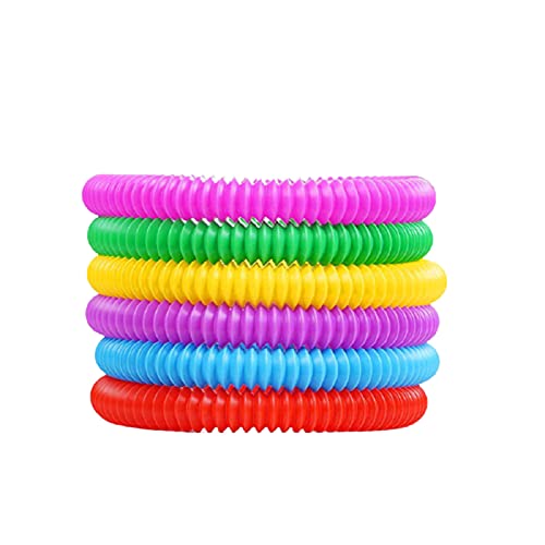 Brawdress Jouets sensoriels, 6 tubes de pop pop jouets sensoriels pour enfants autistes et Fidgets pour soulager le stress Cover