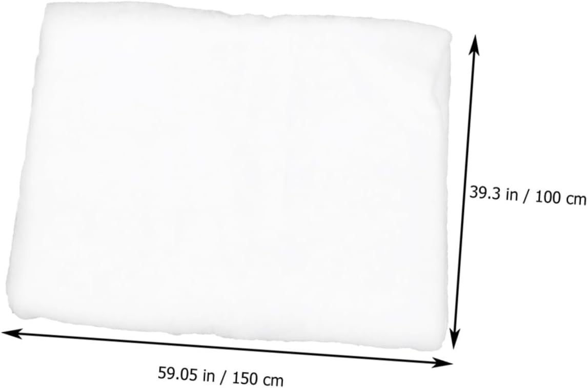 2pcs Thick Artificial Snow Blanket 1.5x1m White Faux Snow for Indoor Christmas Decor Holiday Village Display Carpet for Winter Scenes