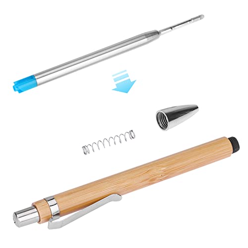 ENLACE Kugelschreiberminen Großraumminen Metall Kugelschreiber Ersatzminen für das G2-Format,24 x Kompatible Set Minen 1,0mm Strichstärke M,Schreibfarbe Blau