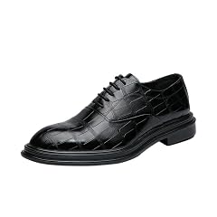 Mens Formal Business Dress Shoes Leather Oxford Comfortable Wedding Prom Office Lace Up Classic Cap Pointed Toe