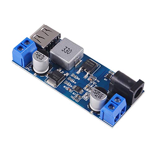 ACEIRMC 2pcs Buck Converter 12v to 5v 5A USB Voltage Regulator DC 9V-36V Step Down to DC 5V-5.3V 5.2V 3.5-6A Volt Transformer Power Supply Module for Phone Fast Charging (2pcs)