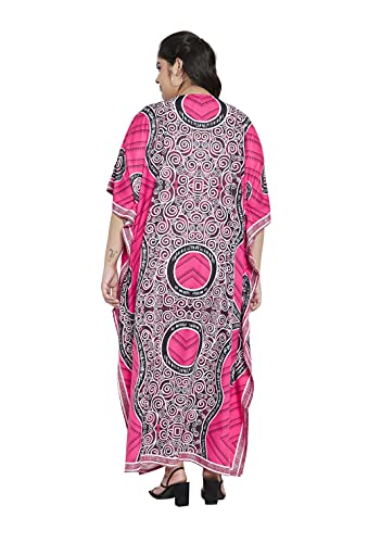 Image of Women Plus Size Kaftan Kimono Loose Maxi Summer Dresses for Women