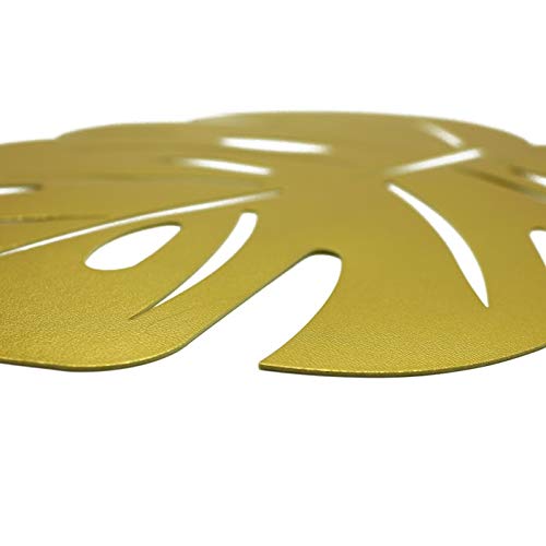 Banana Leaf Placemats | Palm Leaves Decor | Set Of 6 Vinyl Palm Leaf Placemats For Indoor And Outdoor Use | Easy To Clean #TOP1