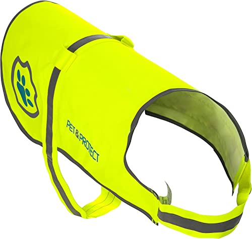 Reflective Dog Coat For Safety – Ideal Dog Vest For High-Visibility When Walking, Jogging Or Training – Sizes To Fit Small, Medium, Large Breeds 16-130 Lbs (Large) #TOP1