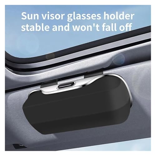 Boîte à lunettes de voiture en carbone avec clip antichoc - 2
