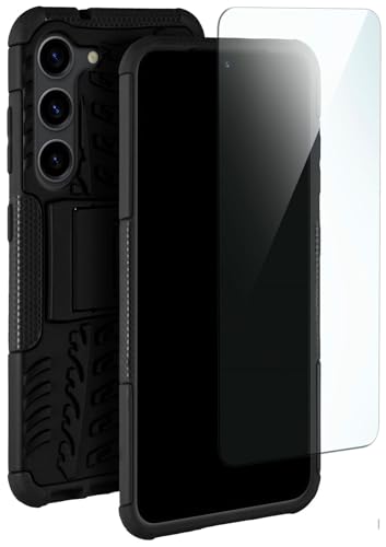 Coque Samsung S23 Plus pour l'extérieur robuste anti-choc rigide avec vitre blindée