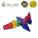 Fun Mags Magnetic Blocks 100-Piece Set 3D Magnetic Building Blocks, STEM Educational Magna Magnetic Tiles Magnet Toys for Kids, Toddlers (100)
