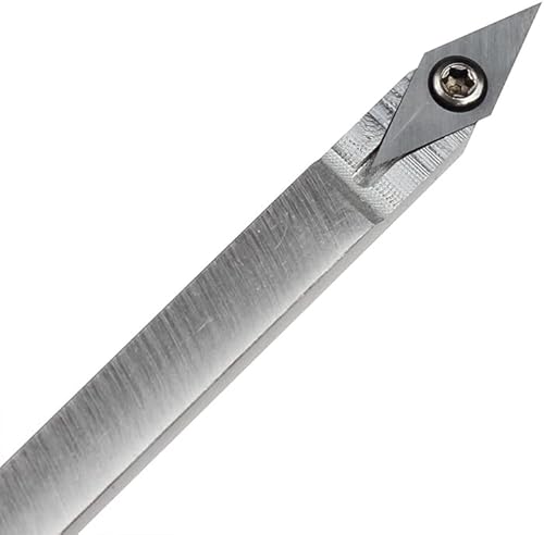 Miniatura 6 de Cortador de repuesto de carburo de diamante para torneado de madera, 10 x 28 - Dia4.0.118 in con cortador de carburo indexable de punta afilada se