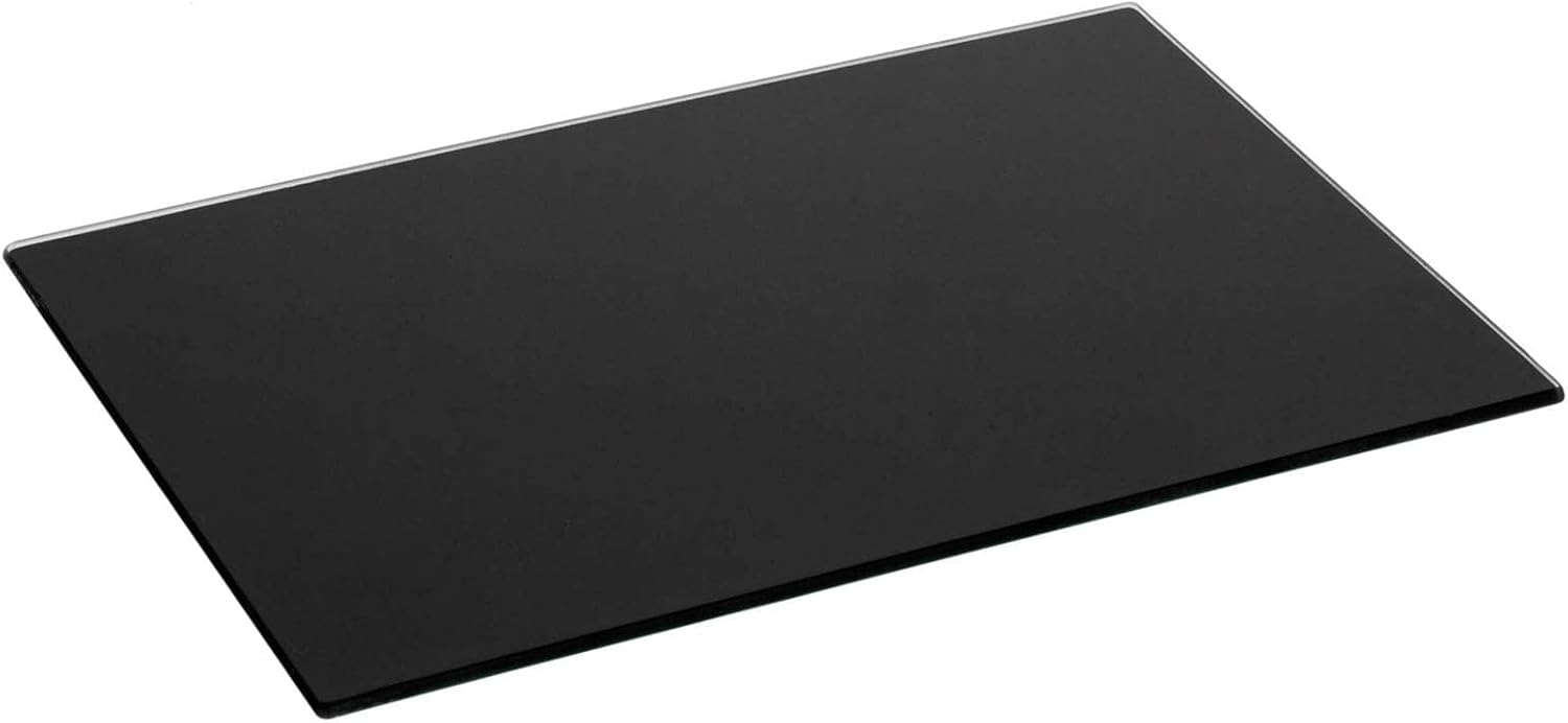1x Black 30cm x 20cm Glass Chopping Board Small Kitchen Worktop Saver