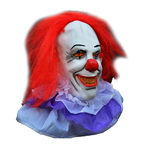 Acid Tactical Scary Creepy Halloween Clown Evil Latex Mask - Classic Pennywise Clown