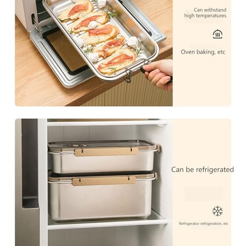 Panera de metal de 5800 ml para almacenar pan y dulces 8