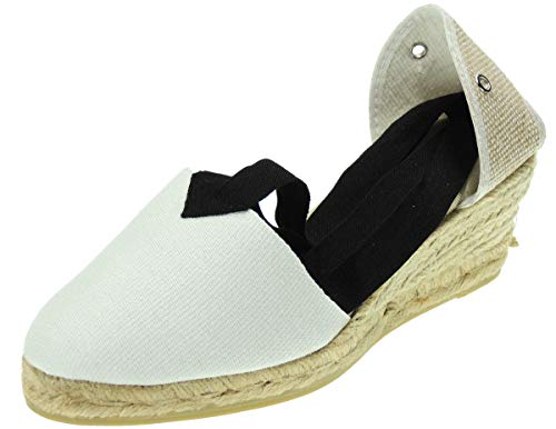 Valenciana Valenciana Zapatilla Alpargata Valenciana Yute Tradicional Fallera Cuña 4 Cuerdas Folclore...