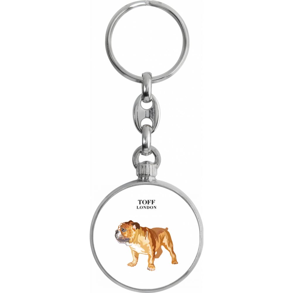 Toff London English Bulldog Dog Keyring
