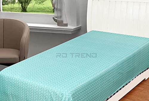 Image of RD TREND Cloud Cotton AC Summer Chadar for Sleeping | 210 TC Soft Lightweight Breathable Single Topsheet /Odhne Wali Chadar | Single Bed Bedsheet 60x90 Inch Green