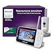 AVENT Philips babyphone Video connecté avec Wi-FI, caméra HD de Haute qualité, Vision Nocturne Infrarouge, détection des Pleurs, Audio bidirectionnel, 12 Heures d'autonomie en Mode éco, SCD951/26