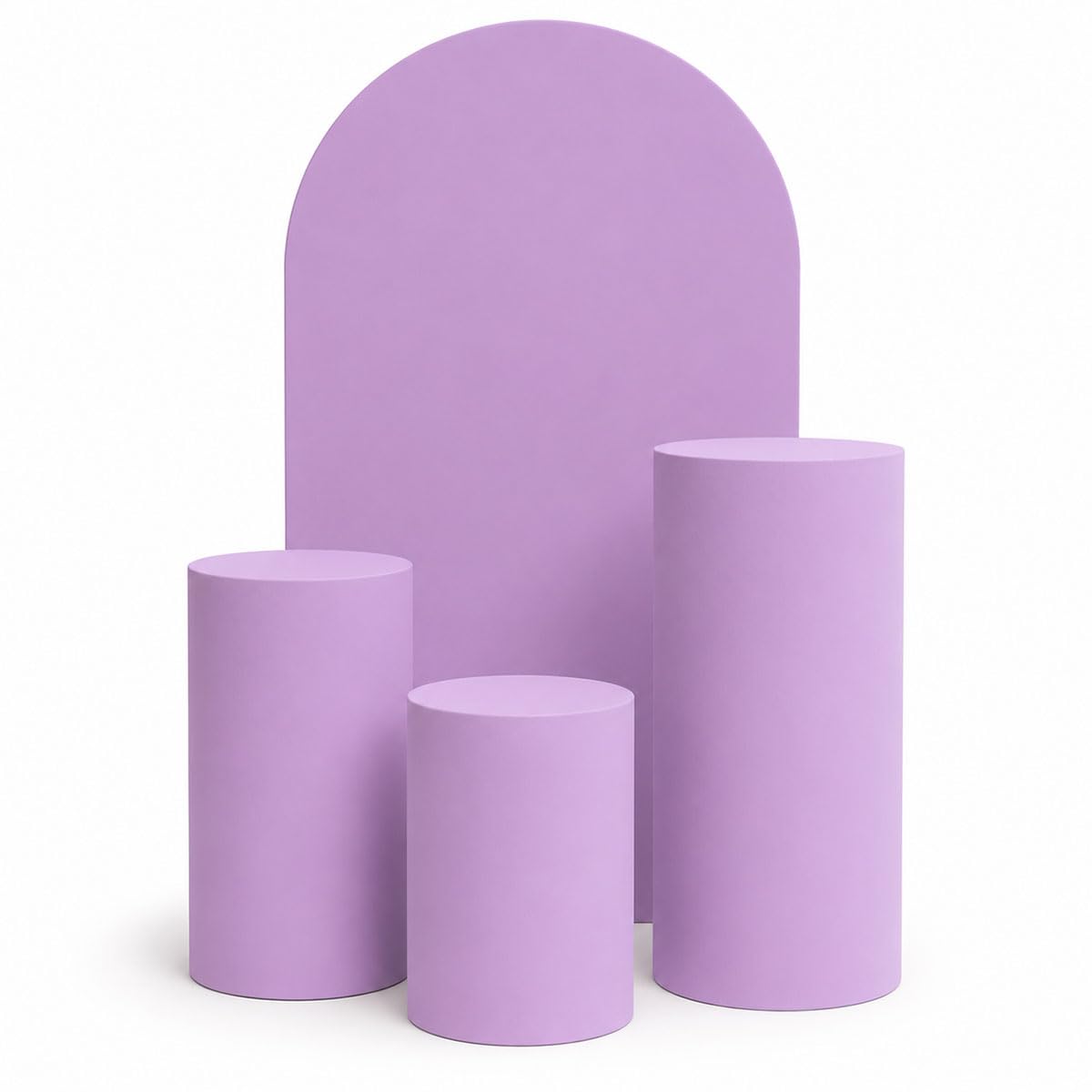 FANSU Sfondo a Forma di Arco Coperture per Piedistalli (Viola,220cm+3 Grandi)