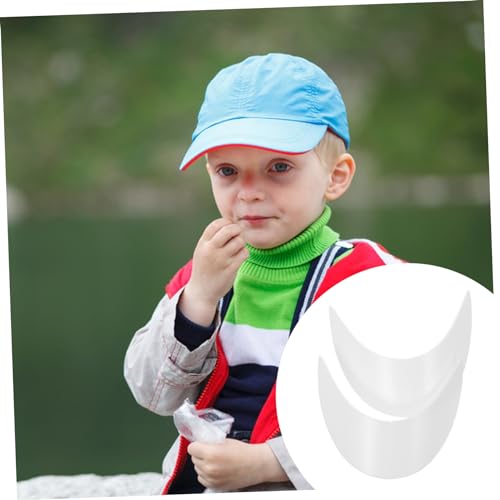 BESPORTBLE 10pcs Baseball Cap Visor Hat Brim Liners Hat Shaper Inserts Boys and Girls White3