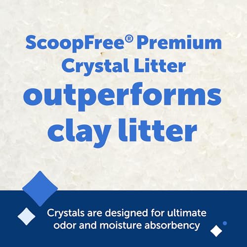 image for PetSafe ScoopFree Premium Crystal Cat Litter (Two 4.3 Lb Bags of Litte