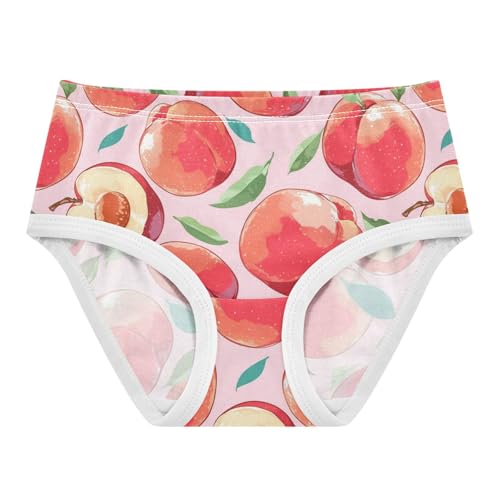 Wusikd Peaches Girls' Underwear Cotton Girls Briefs Soft Toddler Underwear 2T