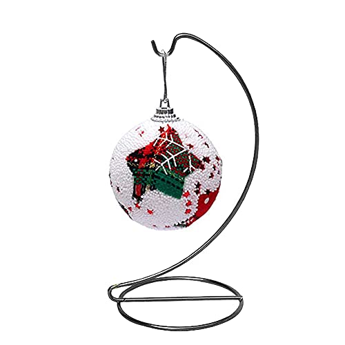 YEARCHY Ornament Display Hanger Rack Stand Hook Chrismas Ornament Party Decoration Holder Air Plant Flower Pot Hanging Terrarium Home Office Decoration (1, 9.1''x4.1''), Black