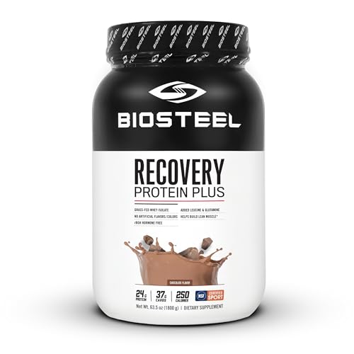 BioSteel Advanced Recovery Protein, Grass Fed, Non GMO, Gluten-Free, Soy-Free, Antibiotic and Hormone-Free, Chocolate, 1224 Gram BioSteel Advanced Recovery Protein, Grass Fed, Non GMO, Gluten-Free, Soy-Free, Antibiotic and Hormone-Free, Chocolate, 1224 Gram