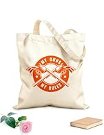 Safety: This polyester-cotton canvas tote bag features reinforced handles and stitching, and has been tested to hold up to 10 kg. You can pack your items with confidence without worrying about the bag breaking or falling. Capacity: Medium Tote Bag: C...
