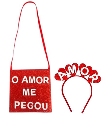 Fantasia Casal De Carnaval Tiara E Placa O Amor Me Pegou