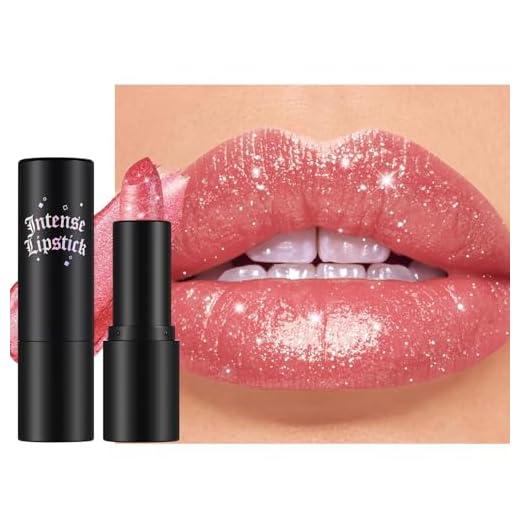 Vawolecy Metallic Glanz Glitzer Lippenstift, Diamant Schimmer Kühner Glow Gothic Lippenstift, Glitzernder Lipgloss für Frauen und Mädchen