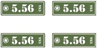 ION Graphics Magnet 5.56 Ammo Can Magnetic Vinyl Set Classic Edition Die Cut Decal Bullet 556 5" Car Magnet Bumper Sticker