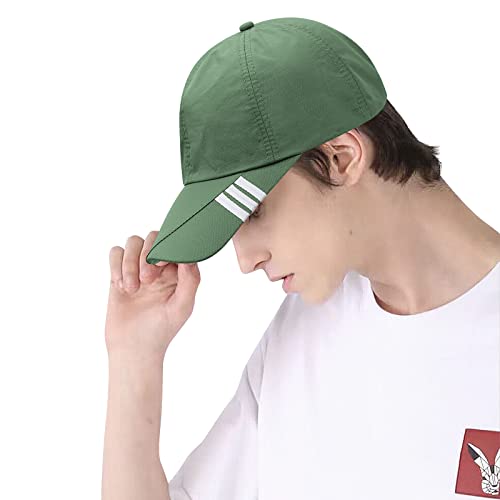 Croogo Quick Dry Baseball Cap Outdoor Uv Protection Sun Hats Moisture Wicking Ball Cap Curved Bill Sports Cap,Green-Cp04 #TOP5