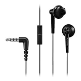 RP-TCM50E-K Panasonic RP-TCM50E Auriculares(Alámbrico, Dentro de oído, Binaural, Intraaural, 10-25000 Hz, Negro (Versión Importada)