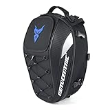 Homesen Bolsa de assento de motocicleta mochila de uso duplo capacete de bagagem de motocicleta bolsas de armazenamento azul