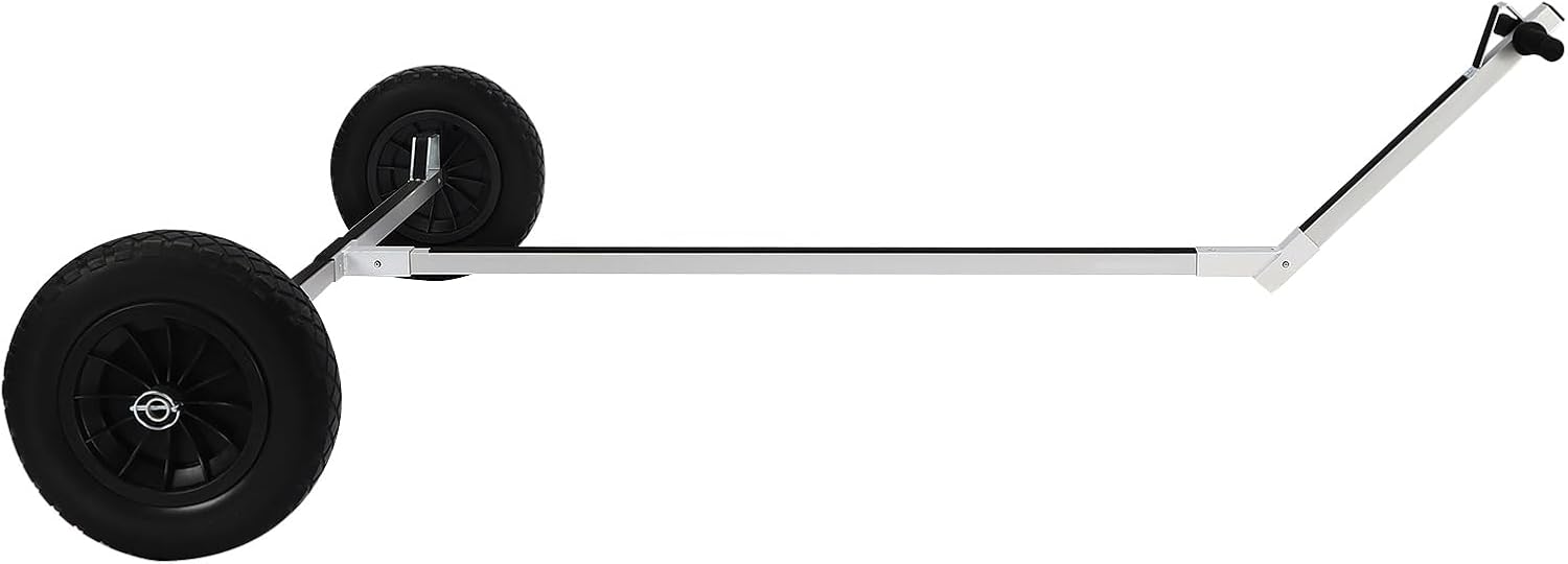 Sailboat Trailer Dolly, 88.18lbs Load Capacity Boat Trolley Aluminum Alloy Trailer Mover with 14.57in Solid Wheels for Small Sailing Boats, Fishing Boats, Kayaks, Canoes