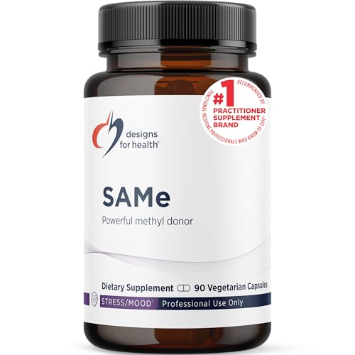 Designs for Health SAMe Capsules with B6, B12 + 5-MTHF