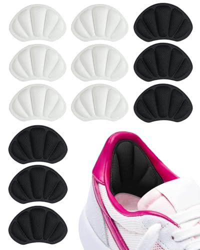 ZKUNL 6 Pares Taloneras para Zapatos, Almohadillas para Talones Reducir Talla, Protector Talon Anti-Rozaduras para Mujeres y Hombres, Mejorar La Comodidad