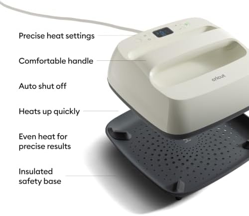 Cricut EasyPress SE β 9 in x 9 in Heat Press - Taupe - 1