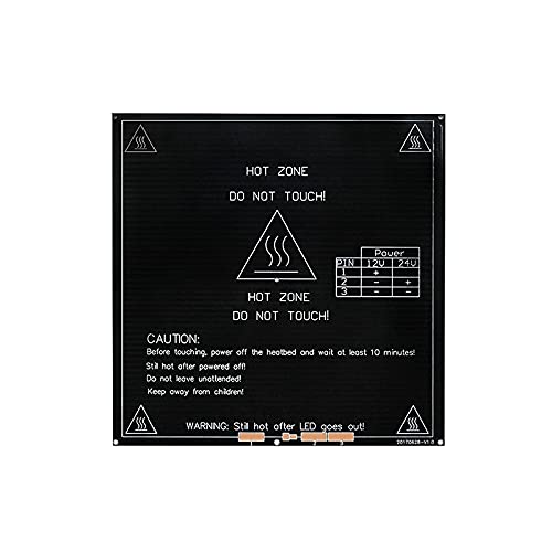 Lysee 3D Printer Parts & Accessories - MK3 Heatbed Heat Bed 214x214x3mm Print Plate Aluminum PCB Heater for 3D Printer