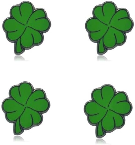 Mini Four Leaf Clover Set of 4 Filler Enamel Pins