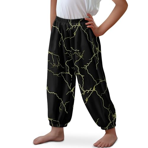 Image of Unisex Little Kids Yoga Trousers Bohemian Beach Pants Baggy Harem Activewear for Boys and Girls Age 3-10