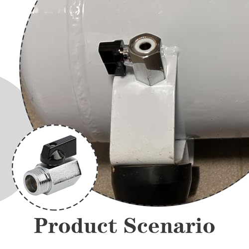 Mini Kugelhahn 10629, 1/2 Ig X 1/2 Ag, Messing Mini Kugelhahn, 90° Drehbarer Nylongriff, Absperrventil Verchromt G1/2 Innen(Ø20mm) X Außen(Ø21mm),Gewindefitting Messing Anschlussstücke