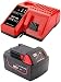 Produktbild 18V 5000mAh M18 Kompatibler Ersetzen für Milwaukee-Akku mit Ladegerät M12 M18 M18B5 M18B2 M18B4 M18BX C18 BC18B C18BX 48-11-1815 48-11-1828 M18BPD HD18SX 18V 48-11-1815 48-11-1820 48-11-1850