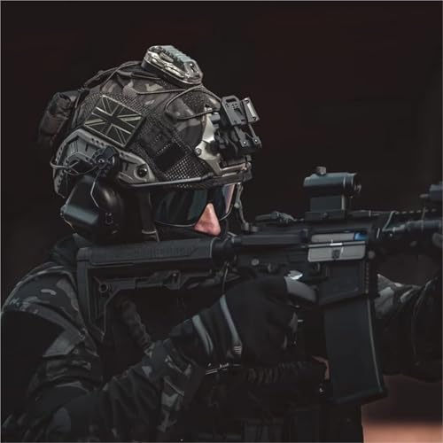 Casque airsoft avec masque et lunettes tactiques WLXW