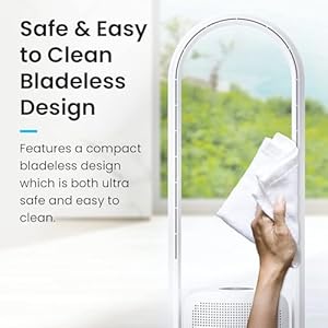 Uulttybladelesstowerfanandairpurifierinonetruehepafilter9997smokedustpollendanderoscillatingtowerfanwithremotecontrolcr022dwhite Urban Country Home Decor U ultty bladeless tower fan and air purifier in one true hepa filter 9997 smoke dust pollen dander oscillating tower fan with remote control cr022d white urban country home decor