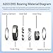 2 Pack 6203-2RS Sealed Deep Groove Ball Bearings – 17mm x 40mm x 12mm, Double Rubber Sealed, Pre-Lubricated, High RPM Support for Electric Motors, Garden Machinery, Automotive, Industrial Application