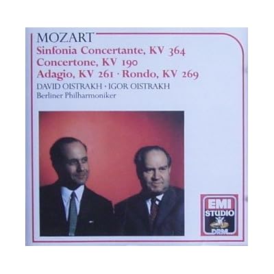 Mozart: Sinfonia concertante / Concertone / Adagio / Rondo